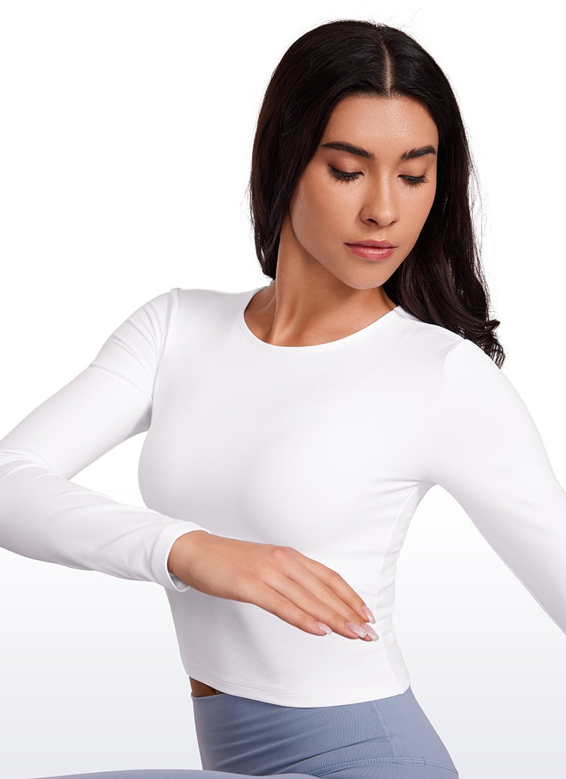 Butterluxe Front Seam Cropped Long Sleeve