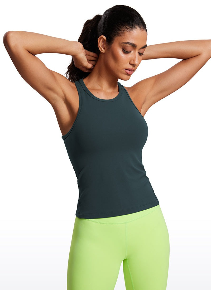 Butterluxe Waist Length Racerback Tank