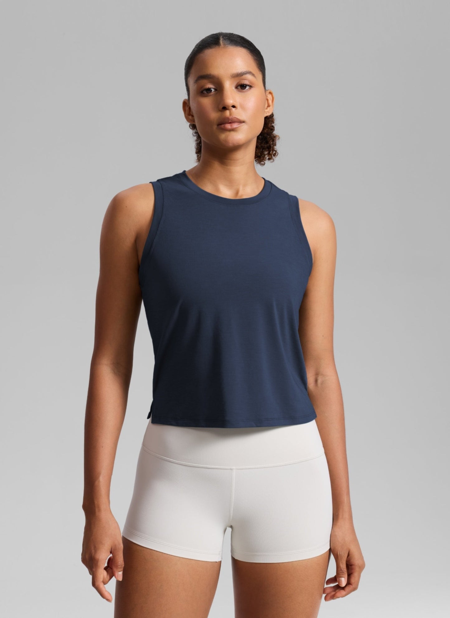 Quick Dry Crop Racerback Tank