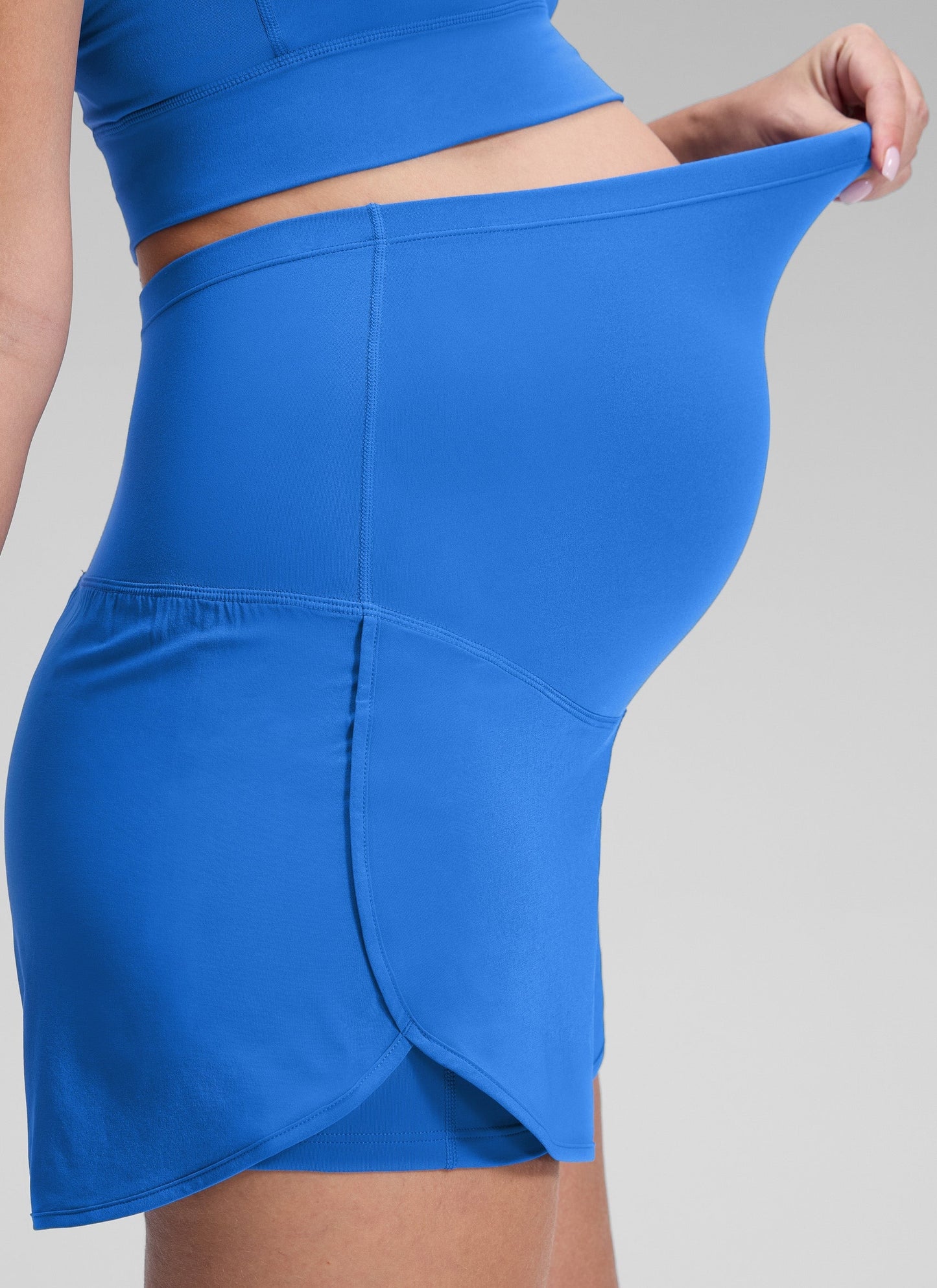 Feathery-Fit Soft 2 in 1 Maternity Shorts 3''