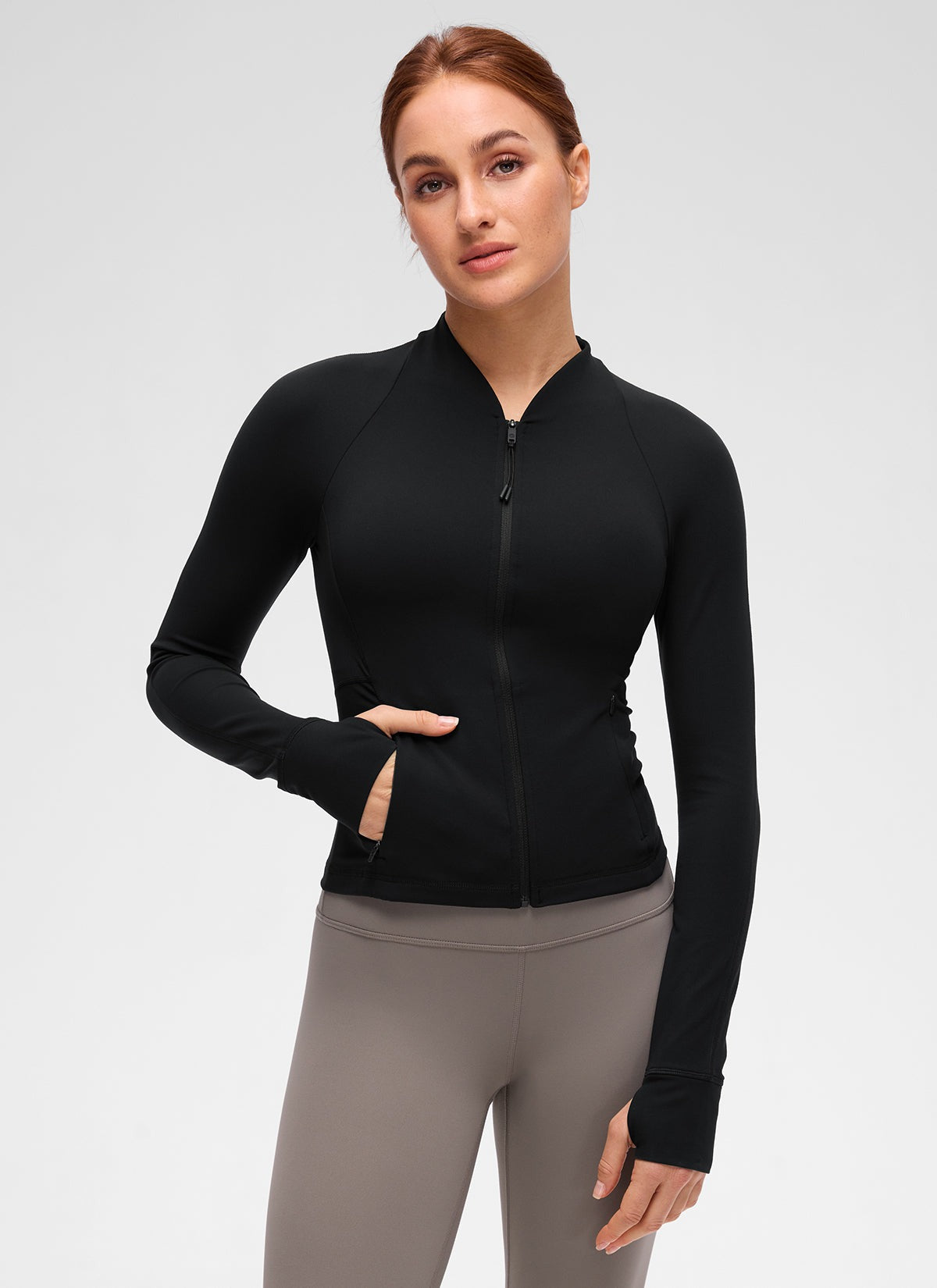 Butterluxe V Neck Waist Length Jacket