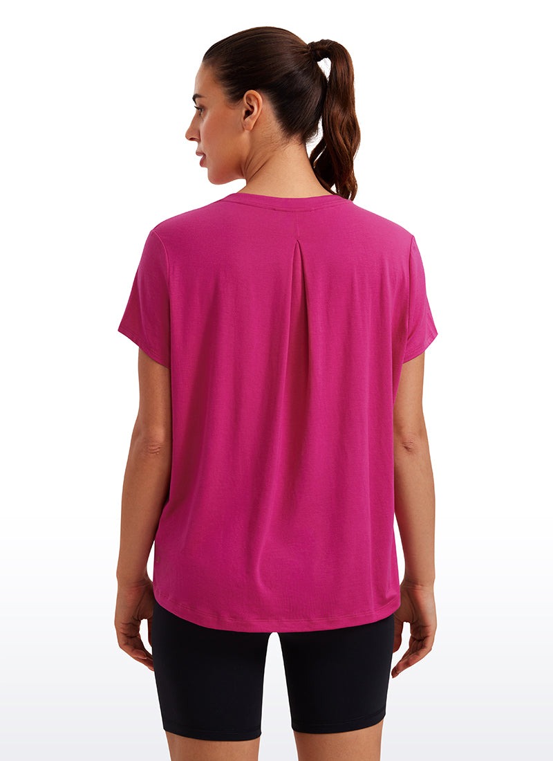 Flowy Yoga Crew Neck Short Sleeve