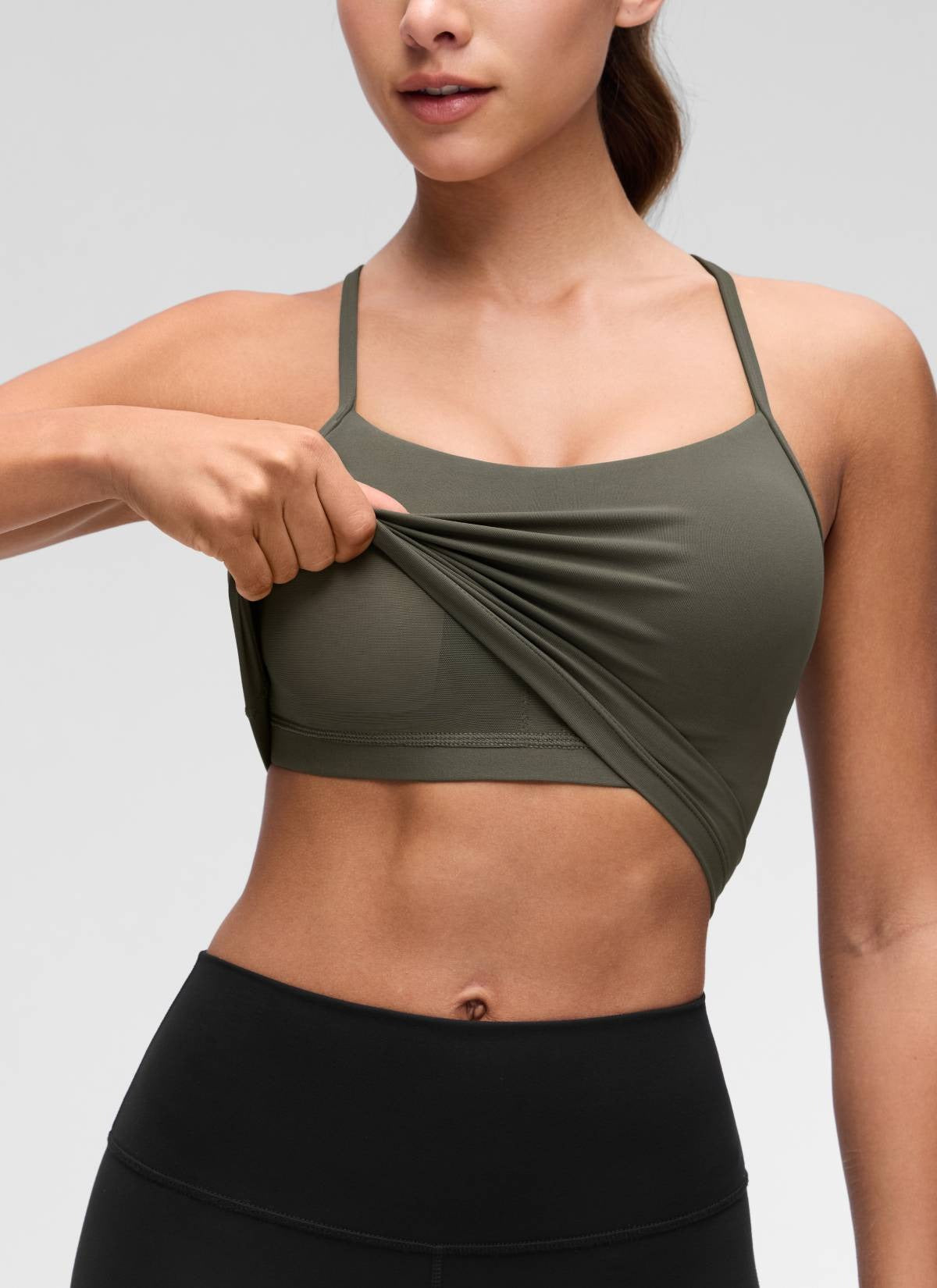 Butterluxe Y Back Built in Bra Tank