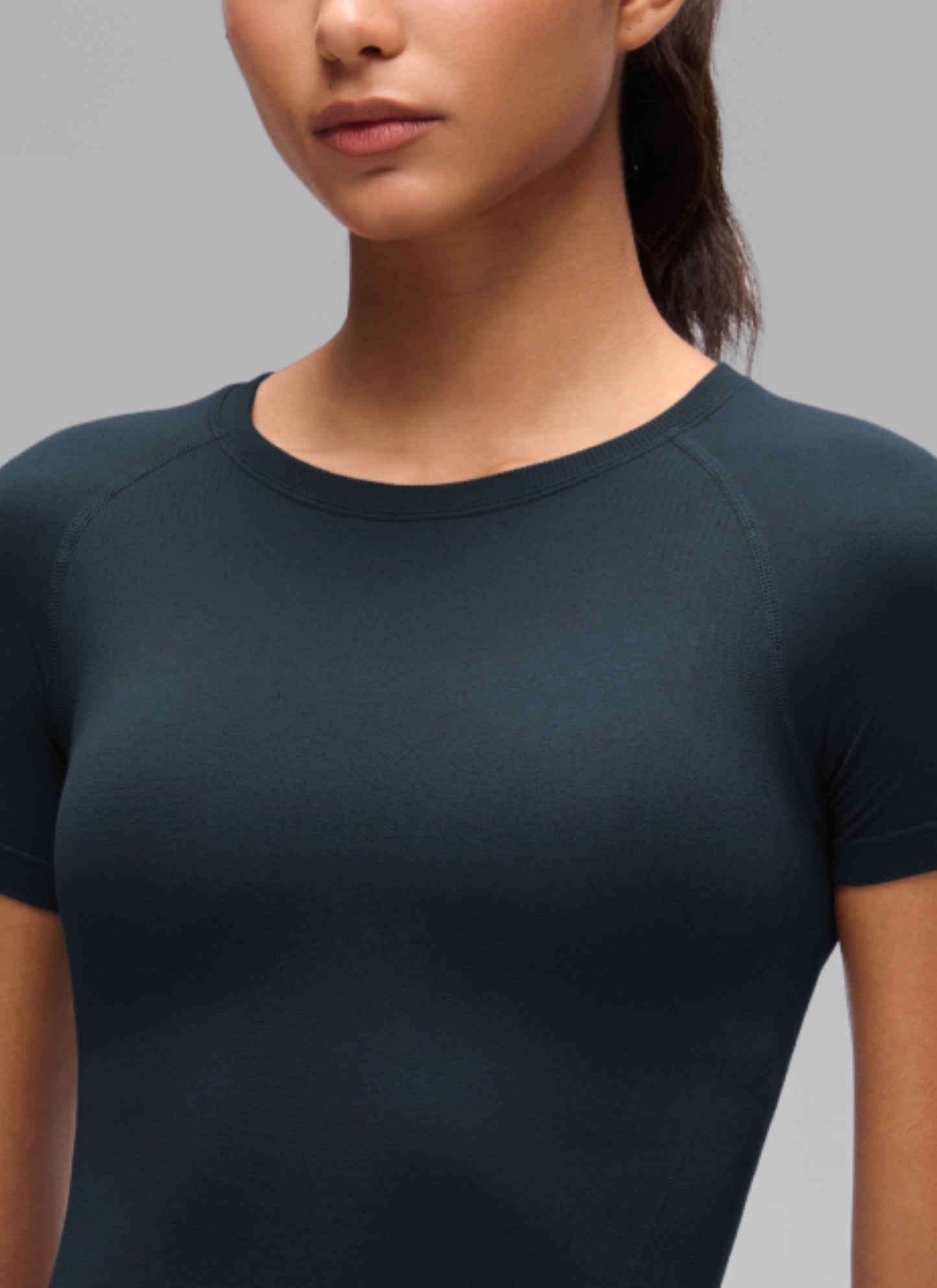 Seamless Crewneck Workout Short Sleeve