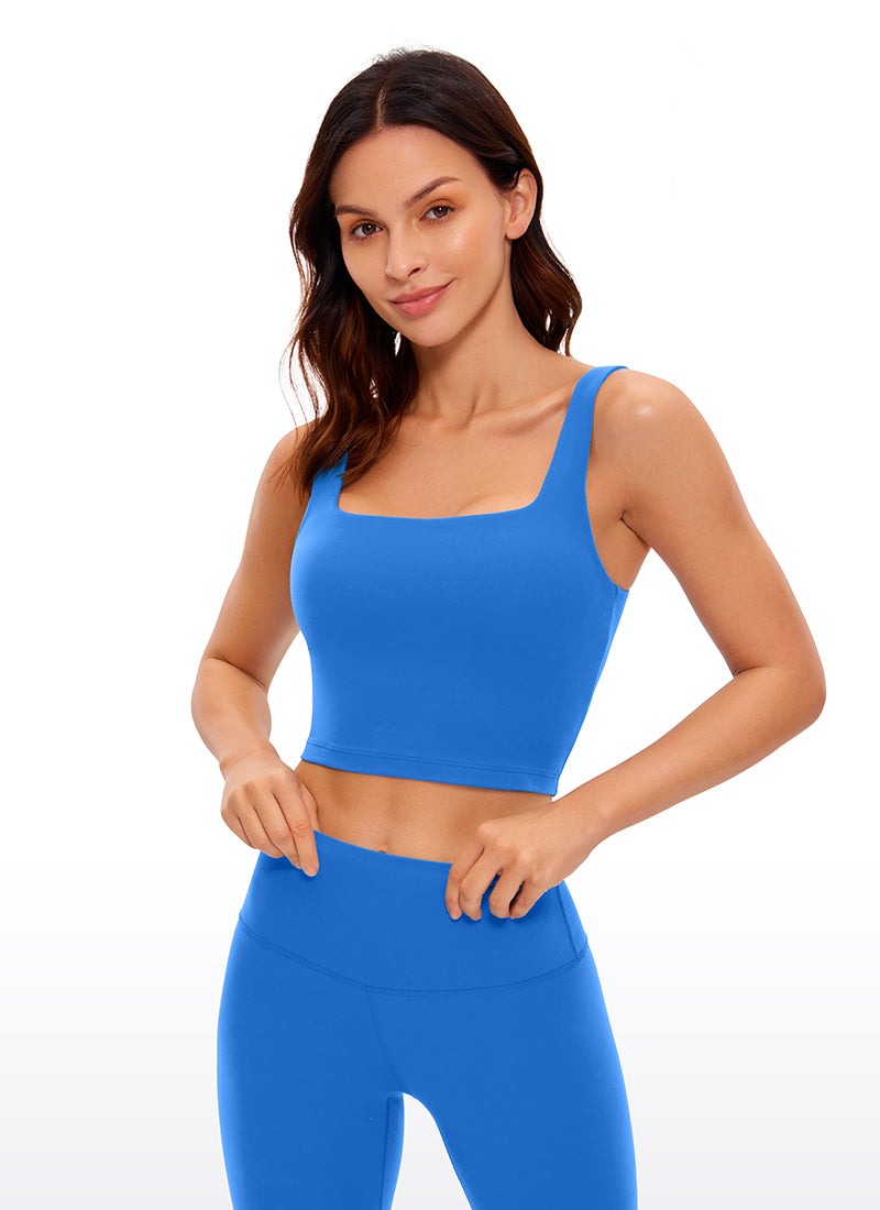 Butterluxe Square Neck Built in Bra Tank