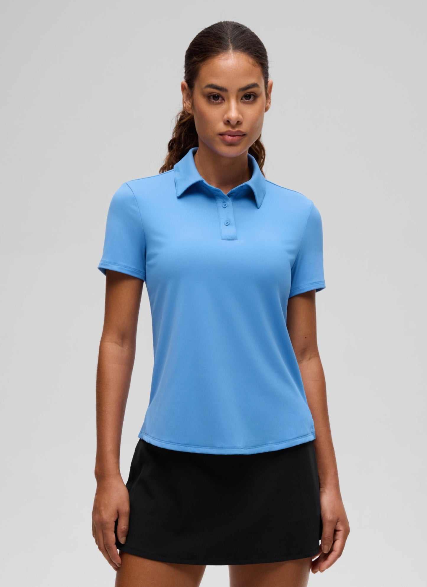 Hip Length Polo Slim Fit Short Sleeve