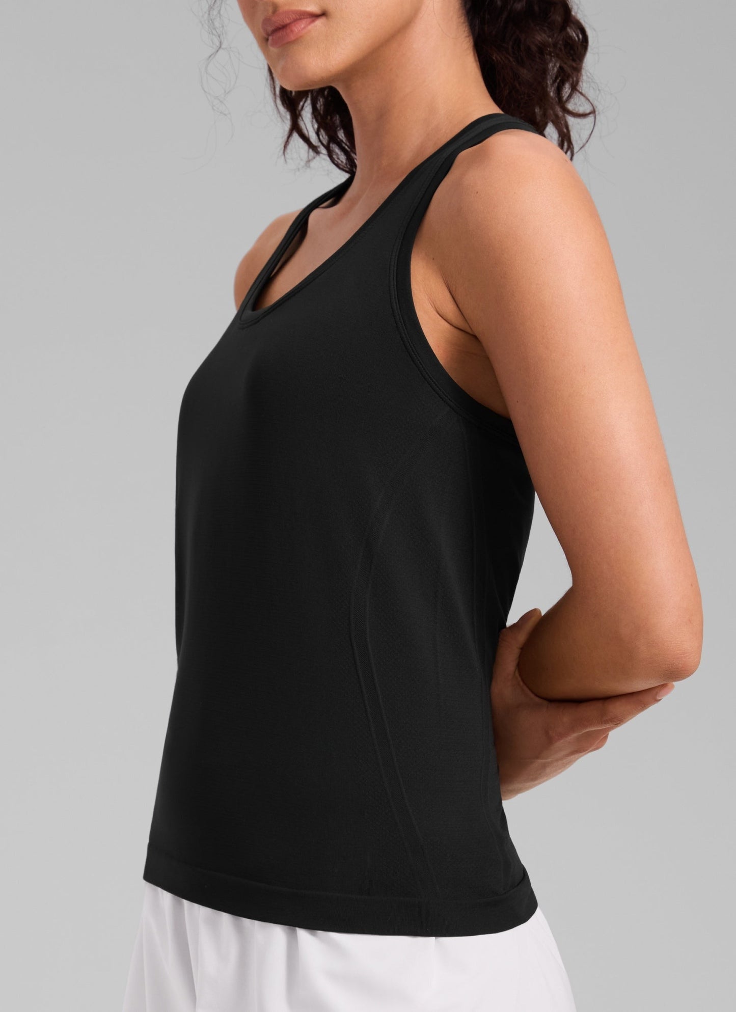 Seamless Racerback Scoop Neck Tank