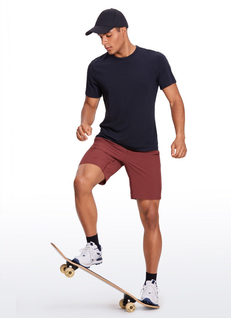 Feathery-Fit Linerless Athletic Shorts 9''