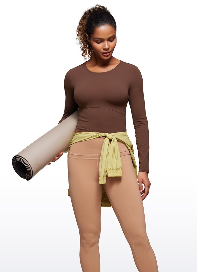 Butterluxe Front Seam Cropped Long Sleeve