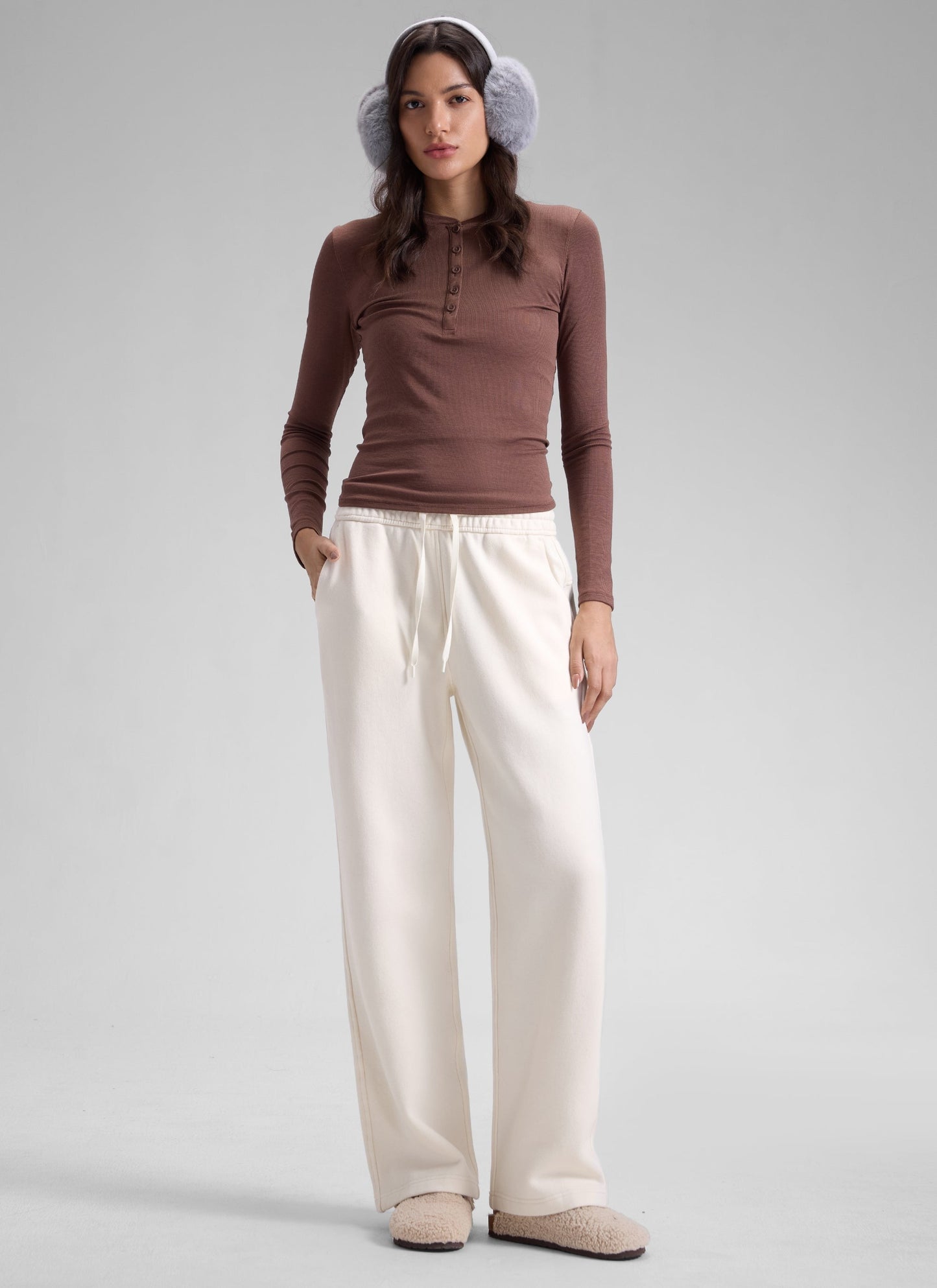 Fleece Lined Straight Leg Sweatpant 30''