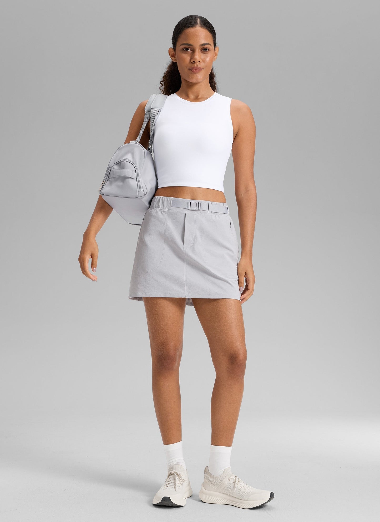 Stretch High Rise Mini Hiking Skirt 14.5’’