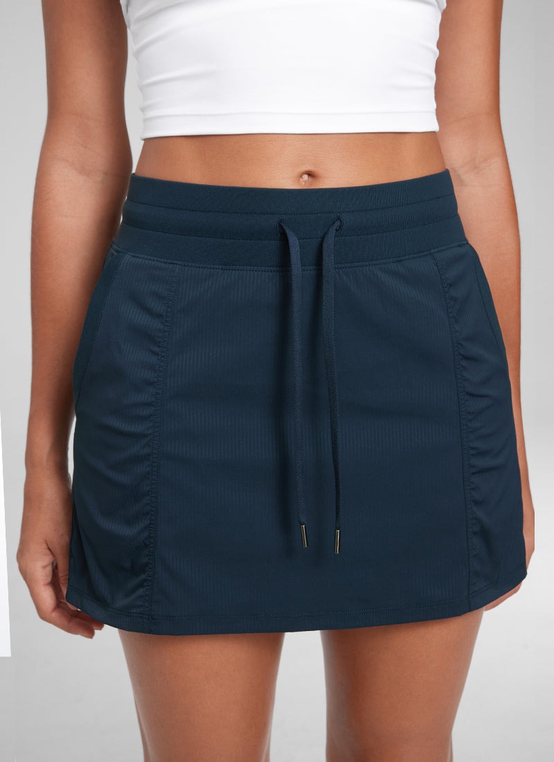 Lightweight High Rise Skirts Drawstring Skirt