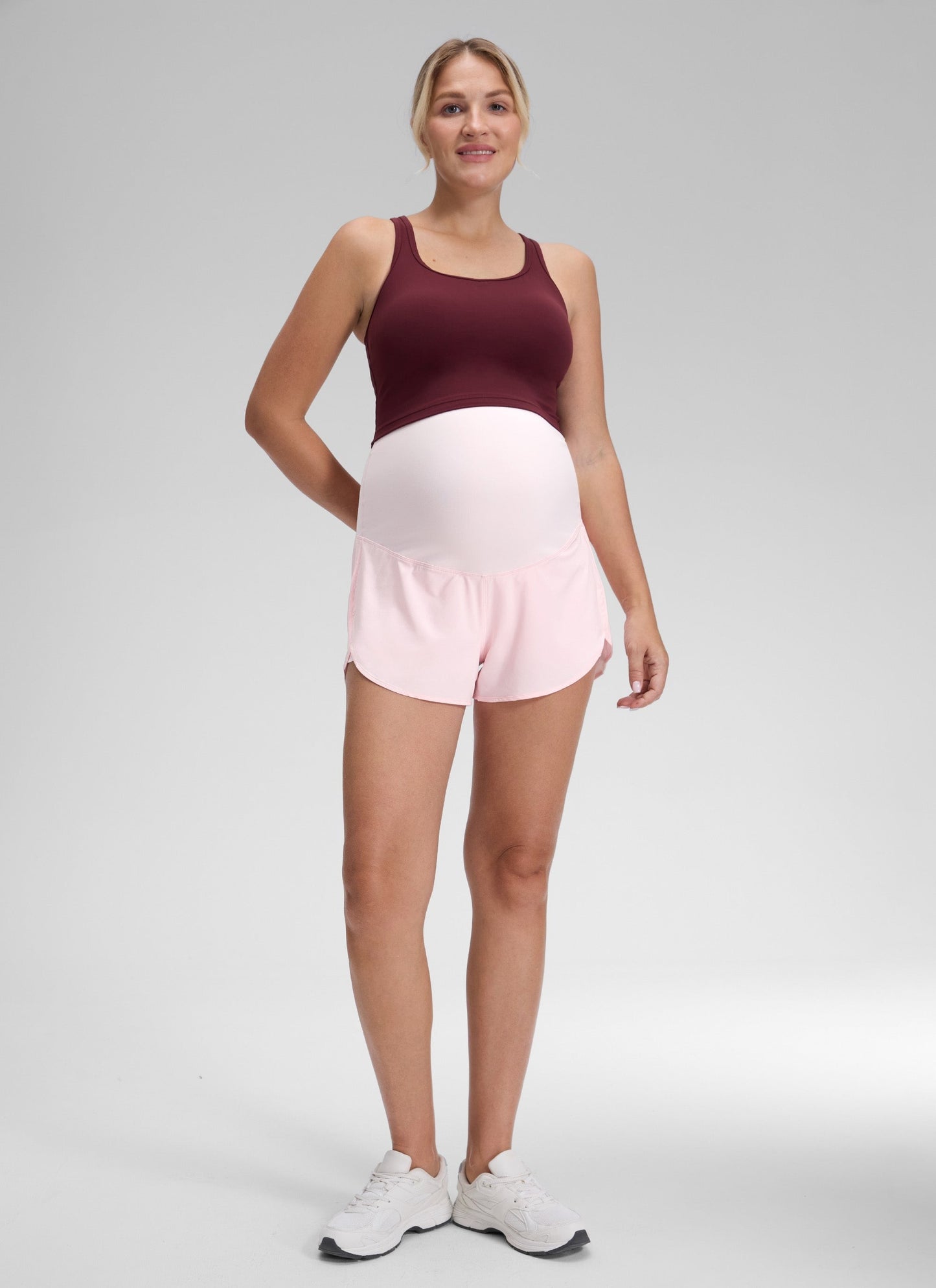 Feathery-Fit Soft 2 in 1 Maternity Shorts 3''