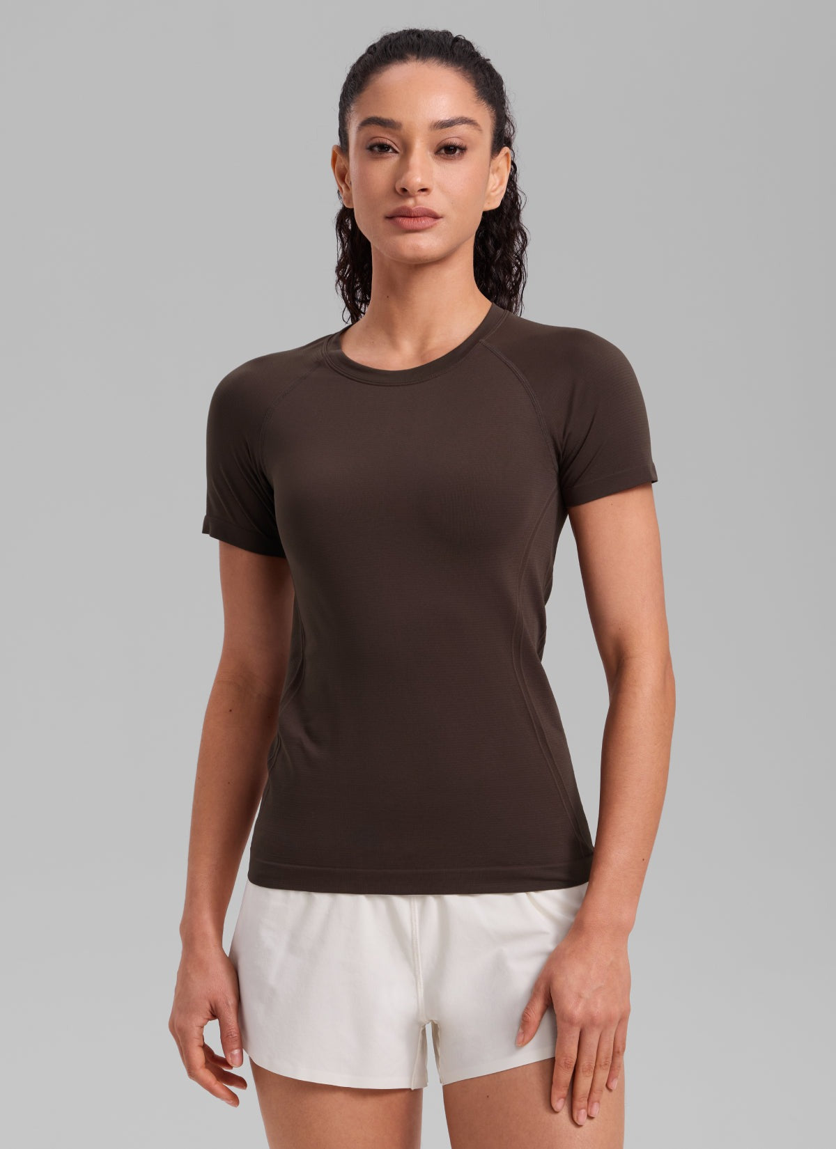 Seamless Hip Length Short Sleeve