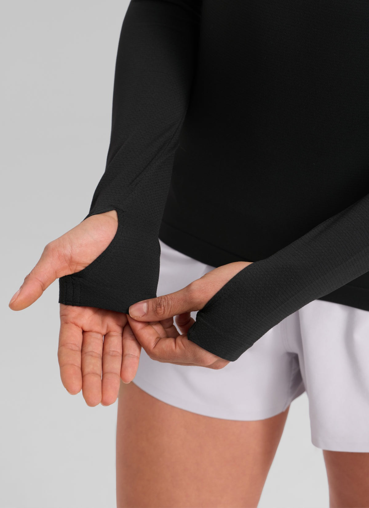 Seamless Crew Neck Long Sleeve