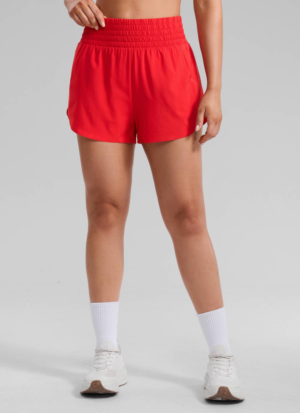 Feathery-Fit Soft High Split Dolphin Shorts 2.5"