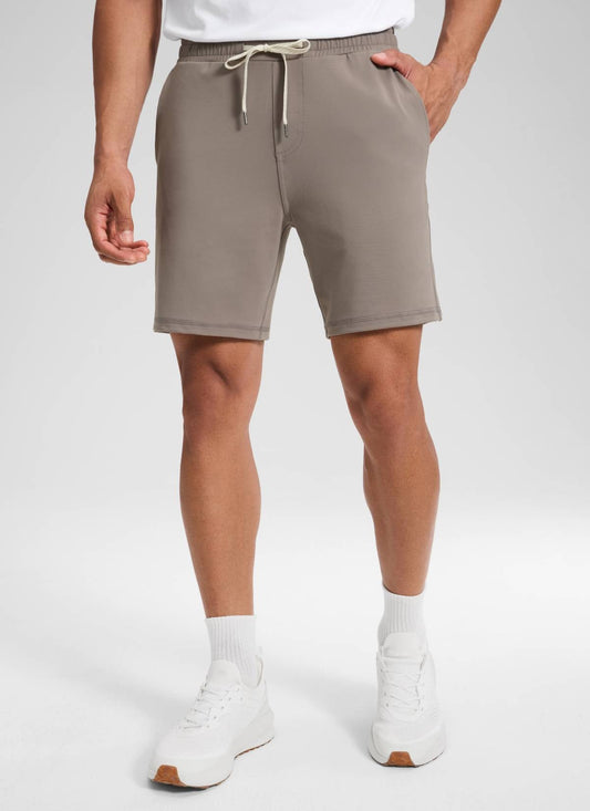 Drawstring Performance Knit Shorts 7"