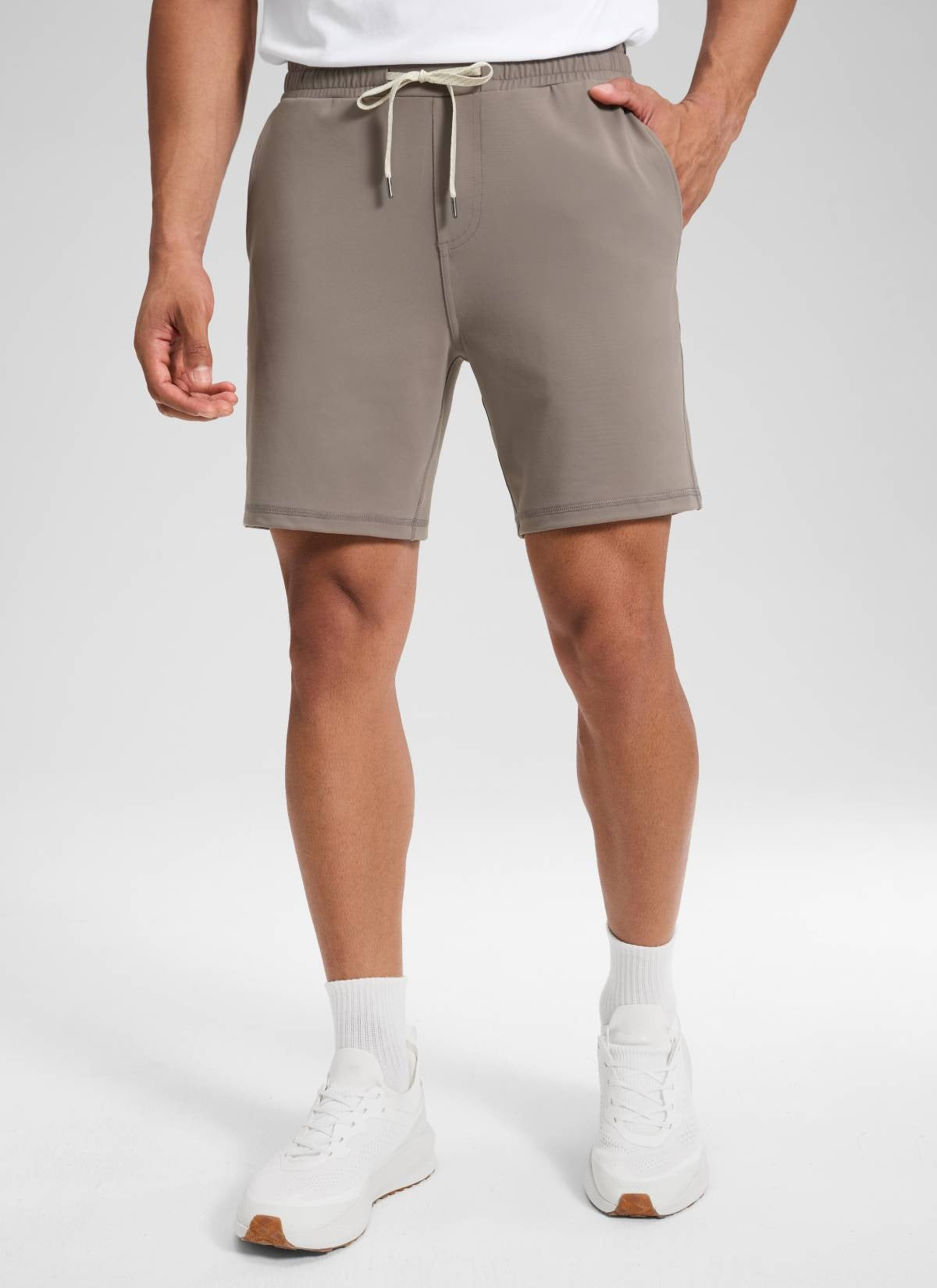 Drawstring Performance Knit Shorts 7"