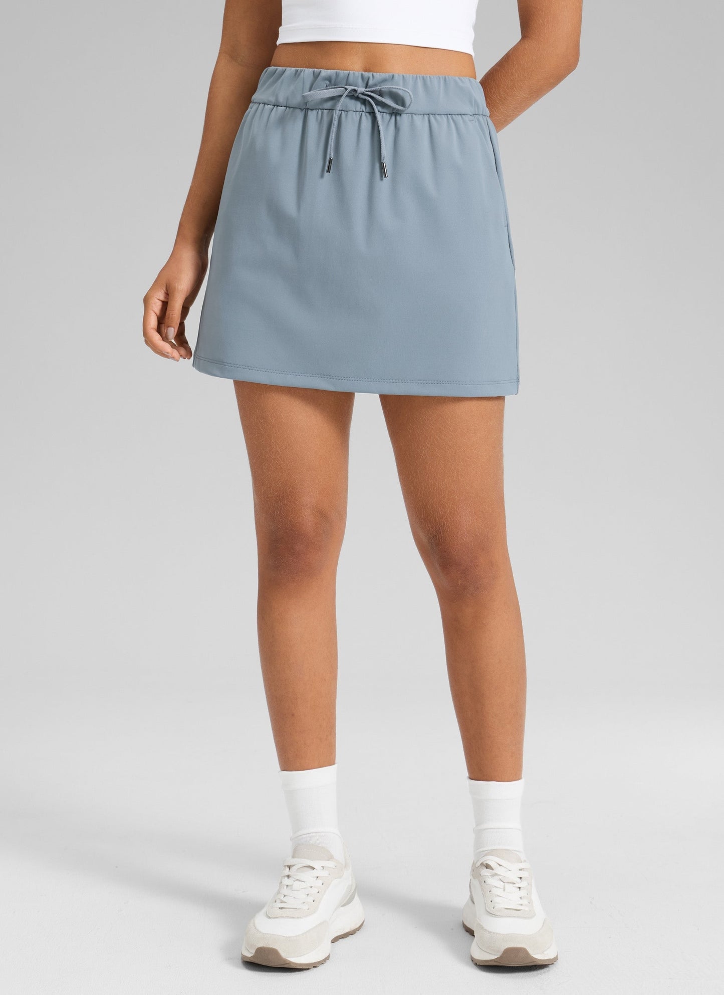 Stretch Drawstring Liner Skirt 15'' - 5 Pocket