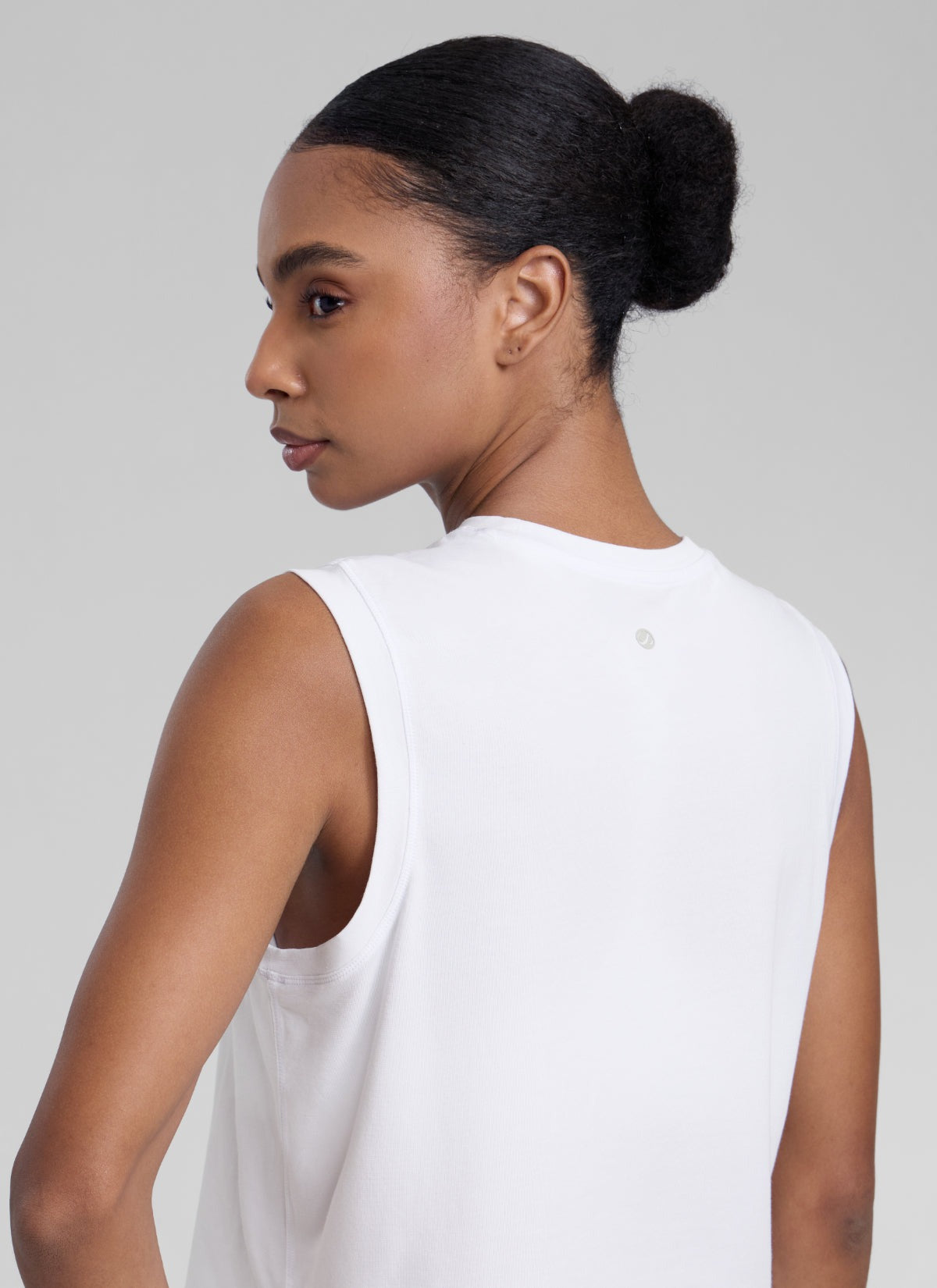 Poly Cotton-Blend Muscle Tank