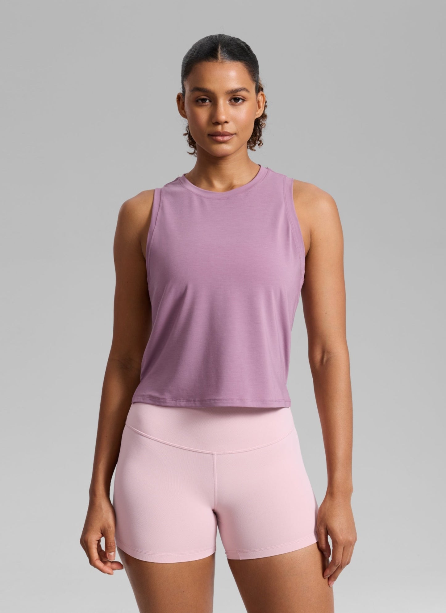 Quick Dry Crop Racerback Tank