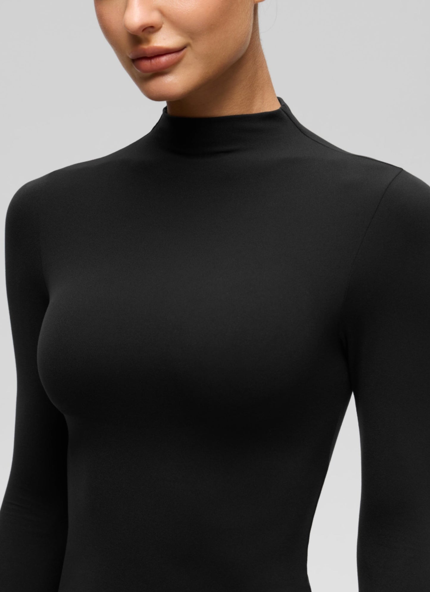 Softembrace Mock Neck Long Sleeve