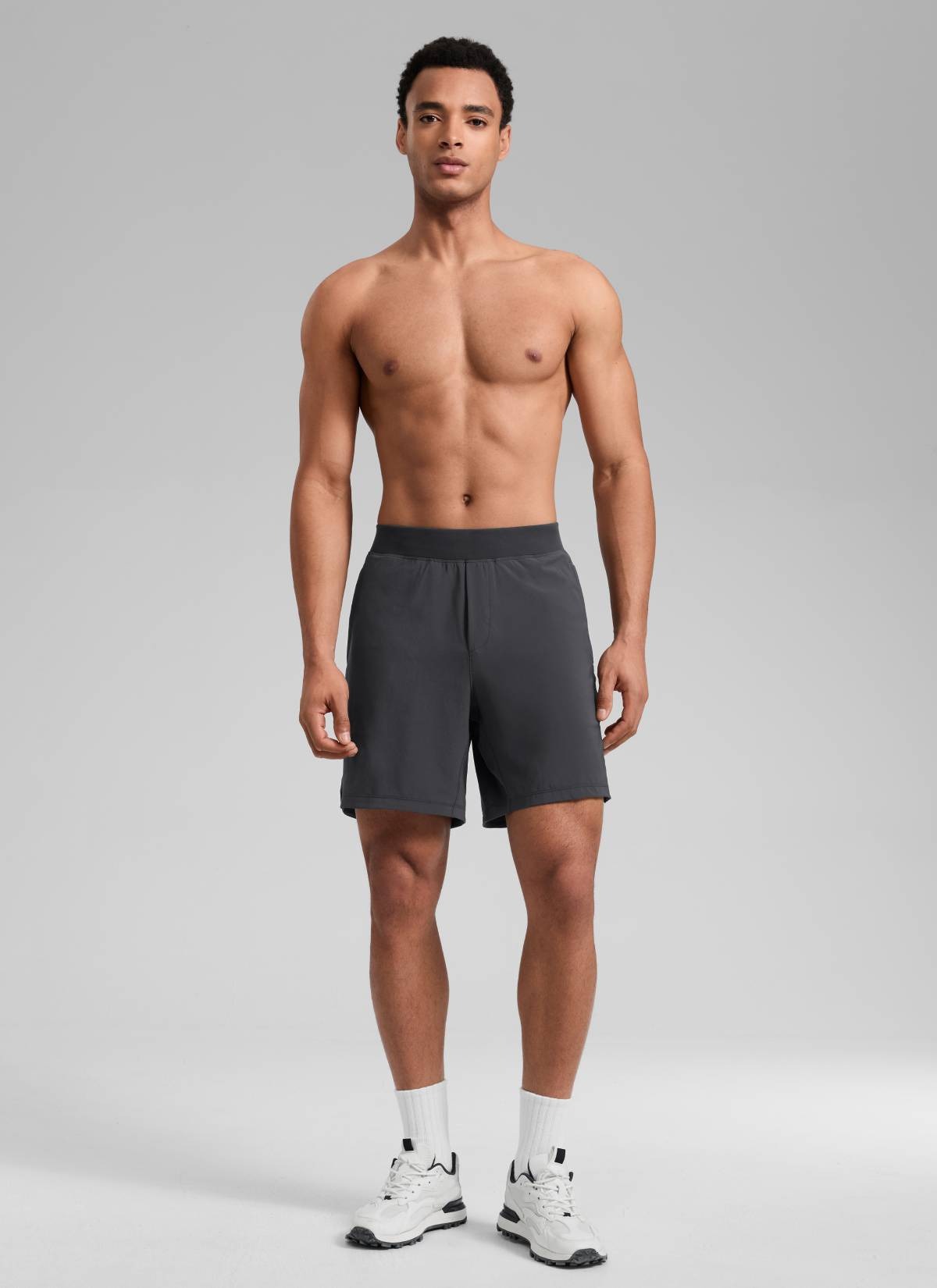 Feathery-Fit Soft Linerless Split Shorts 7"