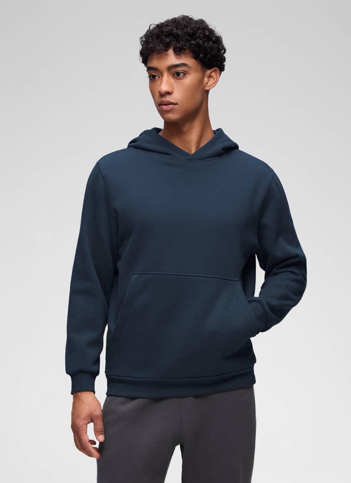 Fleece Lined Pocket Pullover Hoodie