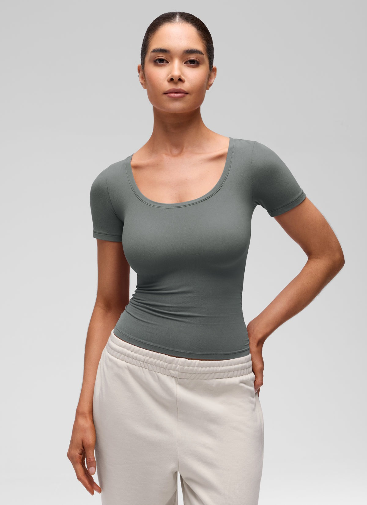 Softembrace U Neck Tight Fit Short Sleeve