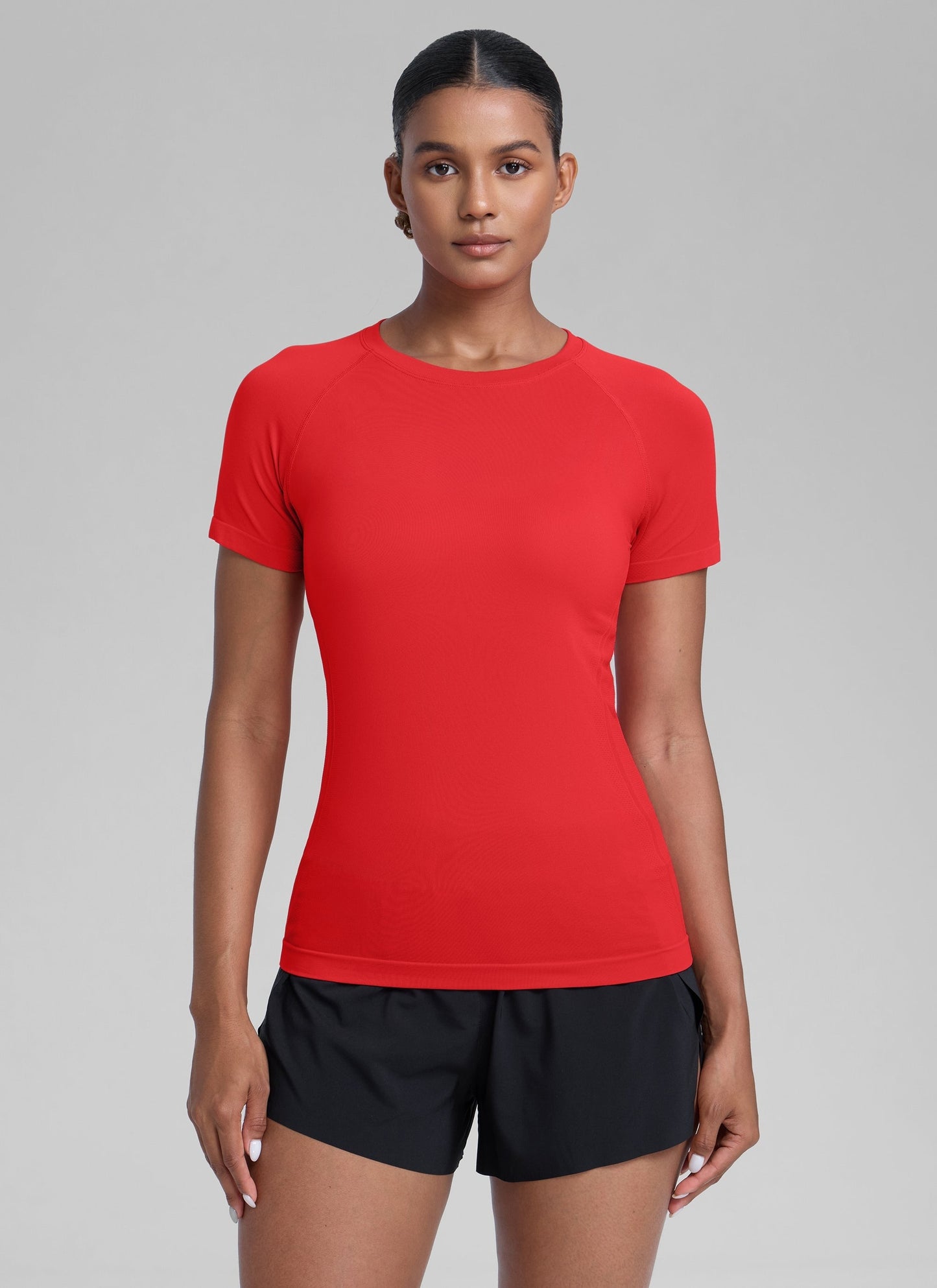 Seamless Hip Length Short Sleeve