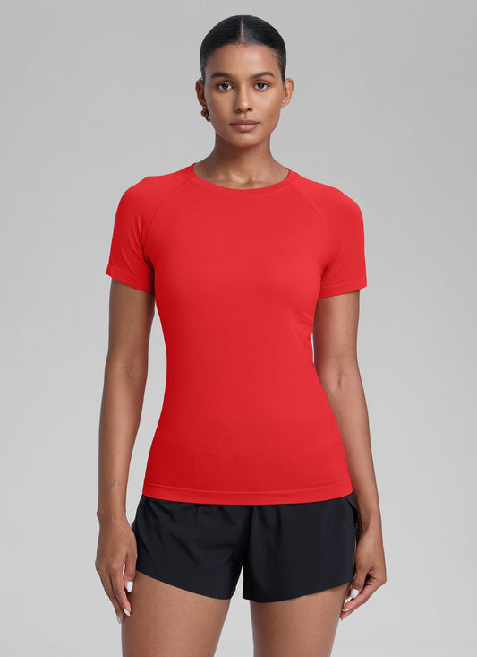 Seamless Hip Length Short Sleeve