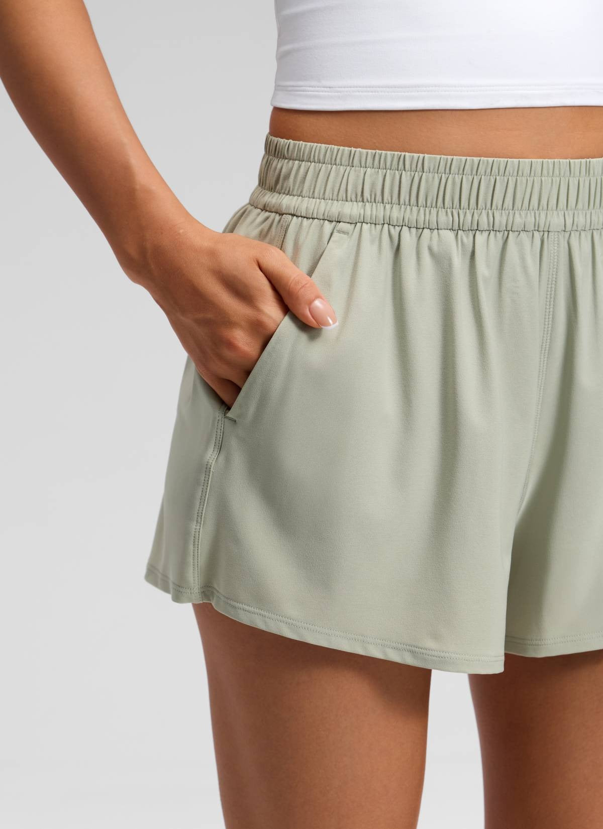 Feathery-Fit Drapey Relaxed Fit Shorts 2.5"