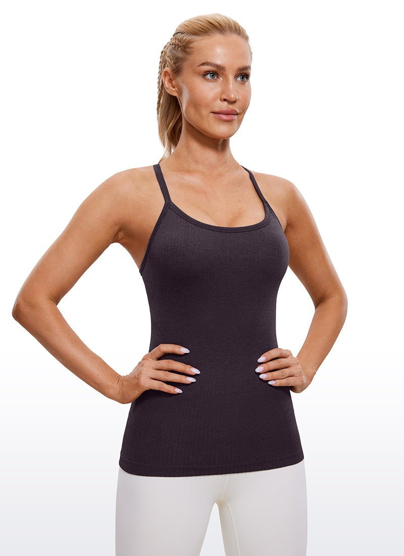 Speedy Seamless Built in Bra Y back Tank