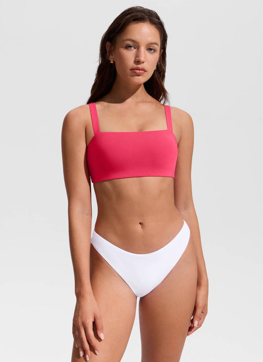 Square Neck Wide Flat Straps Bikini Top