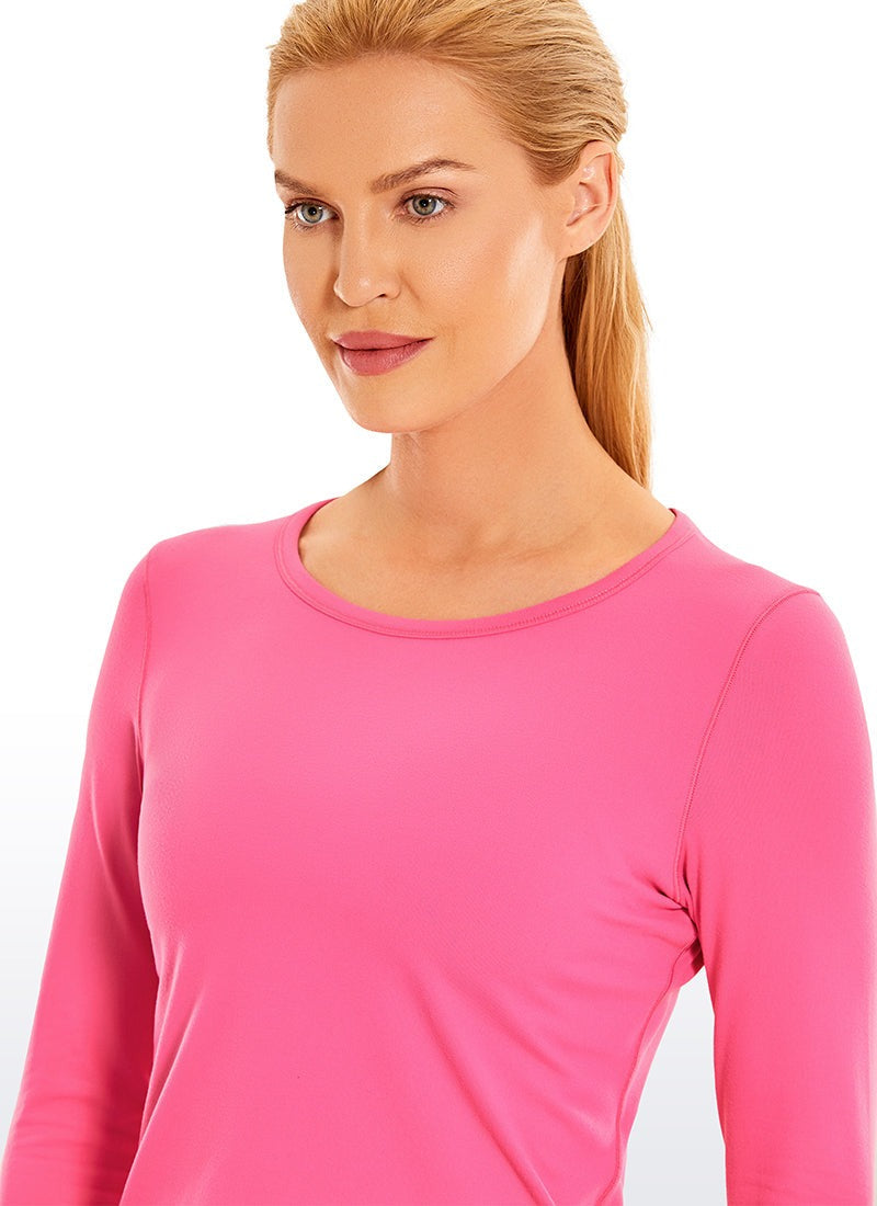 Brushed Thumbhole Cropped Long Sleeve
