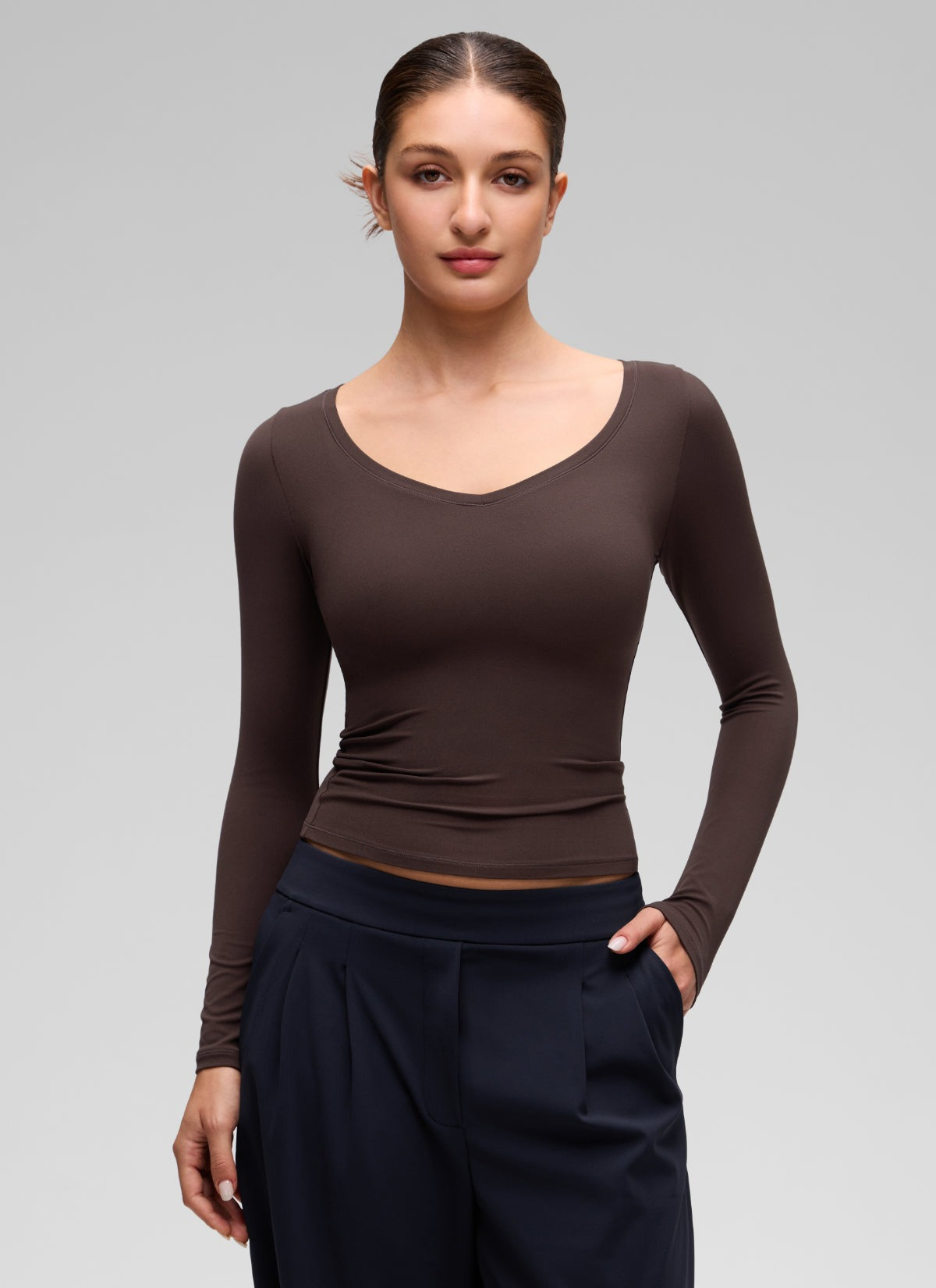 Softembrace V Neck Long Sleeve