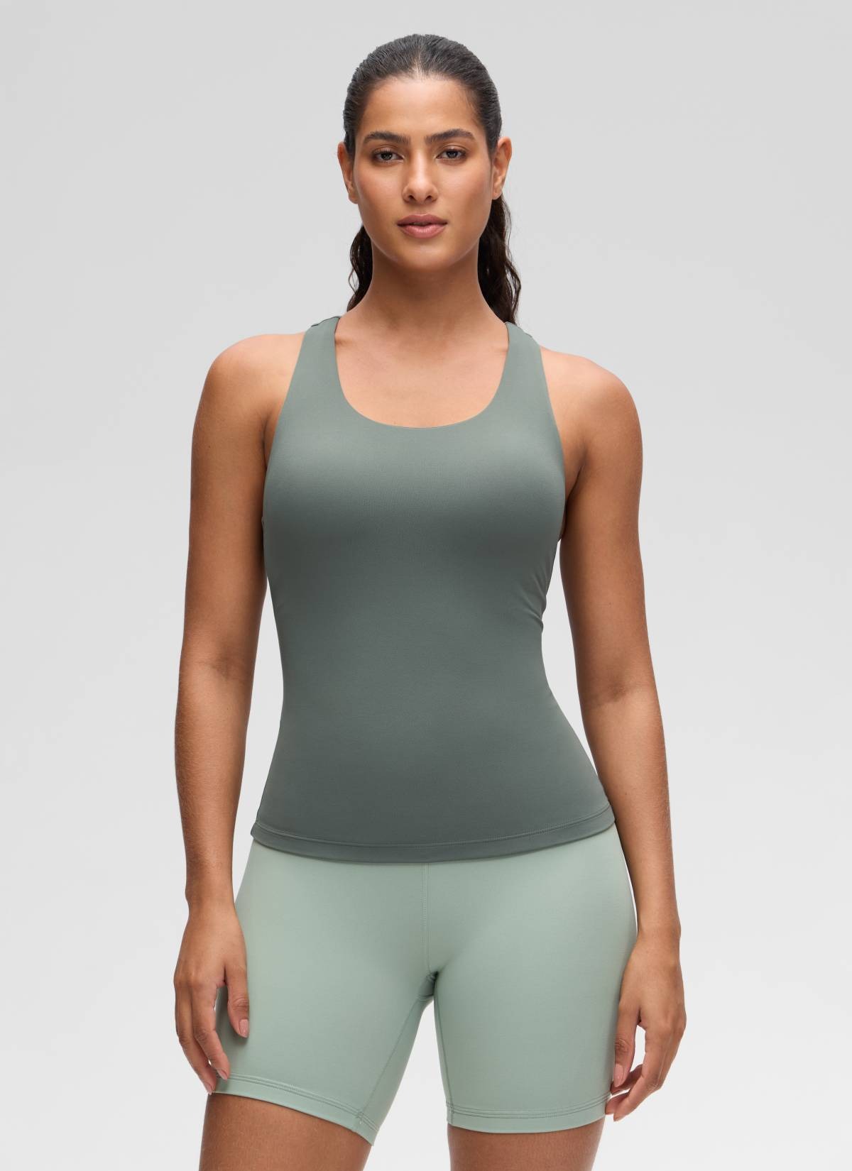 Butterluxe Waist Length Built in Bra Tank