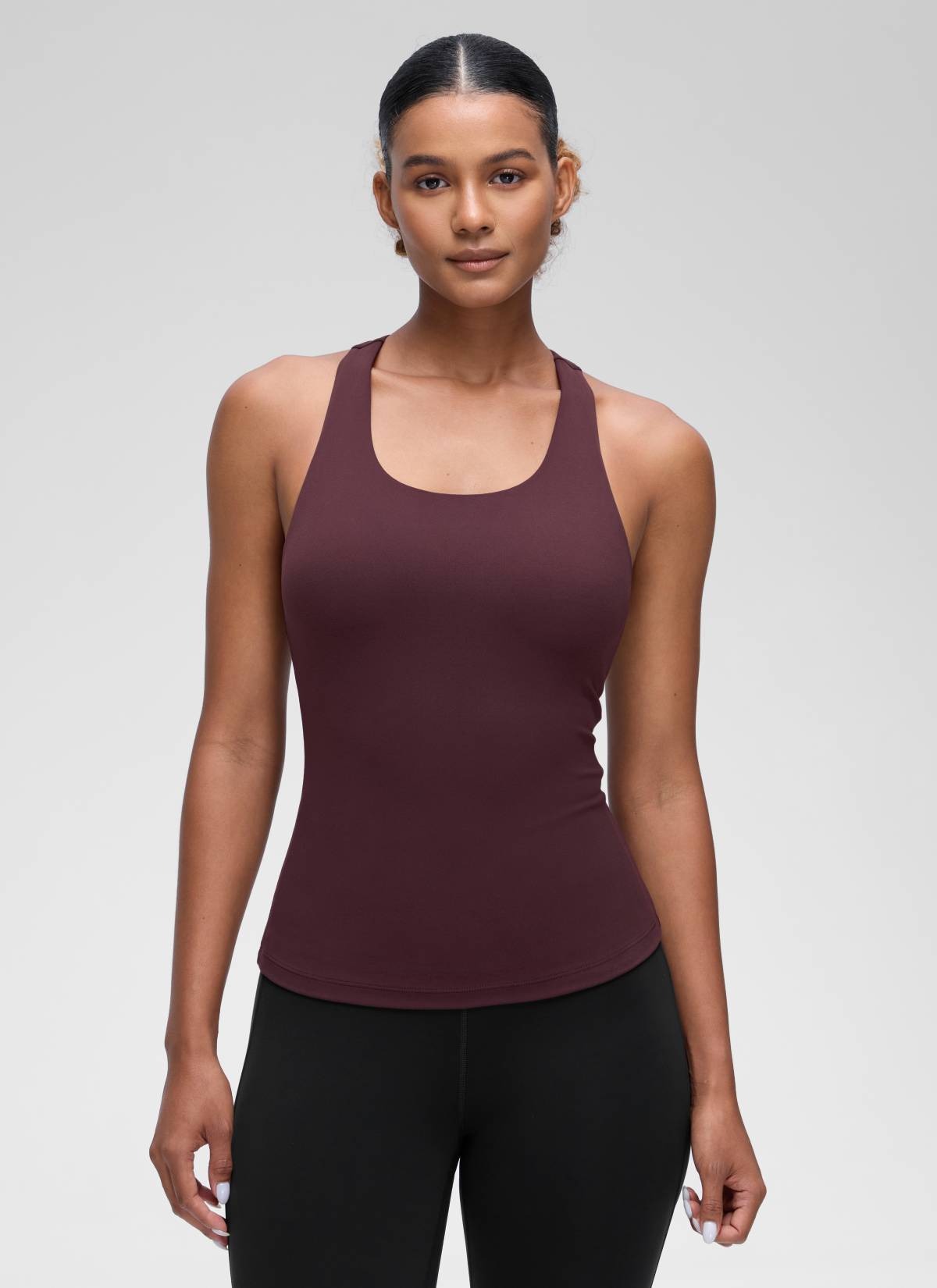 Butterluxe Waist Length Built in Bra Tank