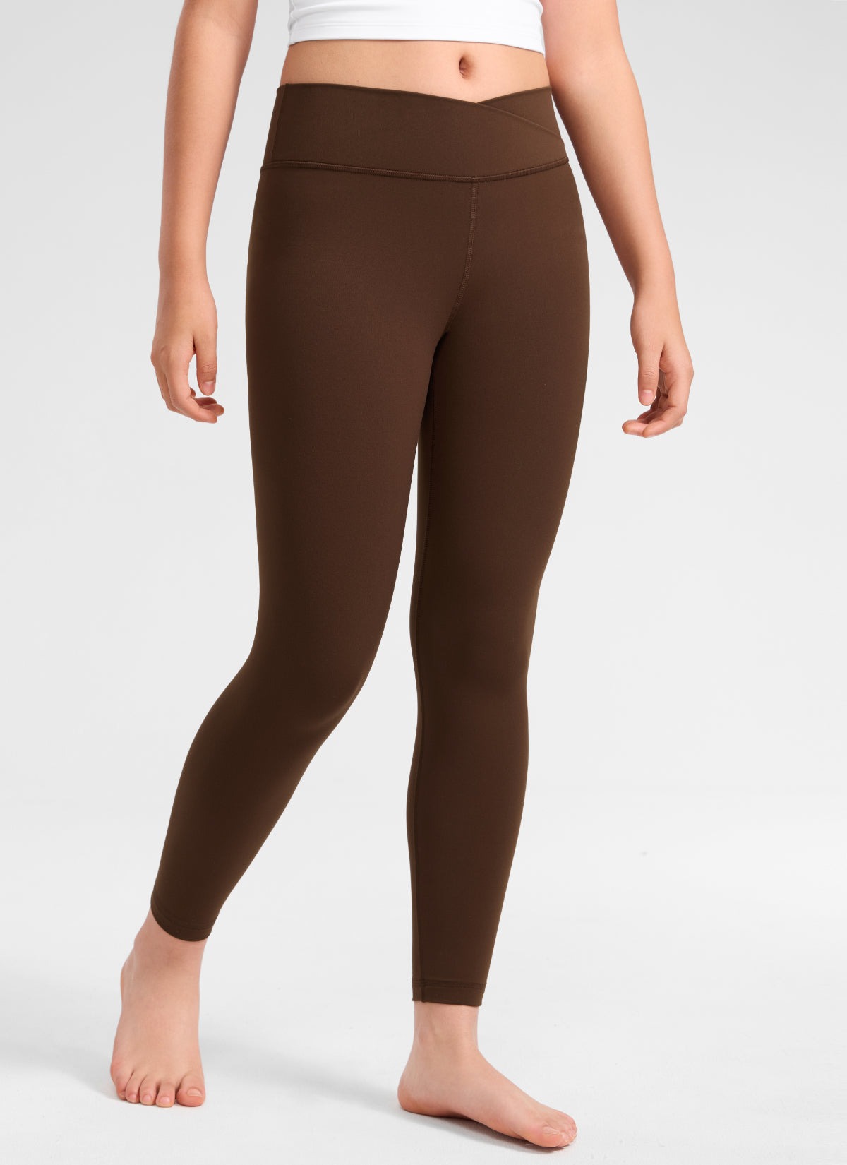 Butterluxe Girls Active Leggings - V Cross Waist