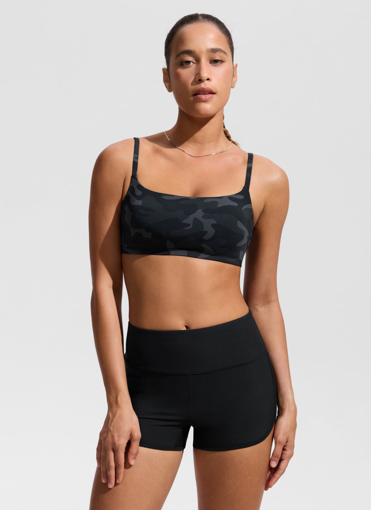 Scoop Neck Adjustable Strap D-DD Bikini Top