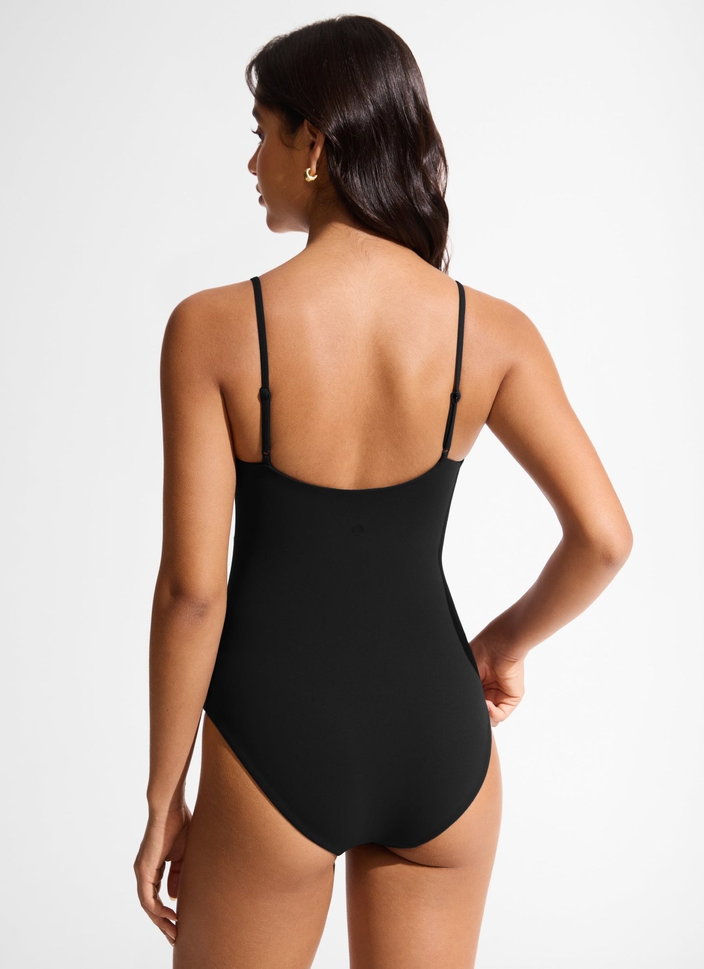 Nexfeel V Neck One Piece Swimsuit