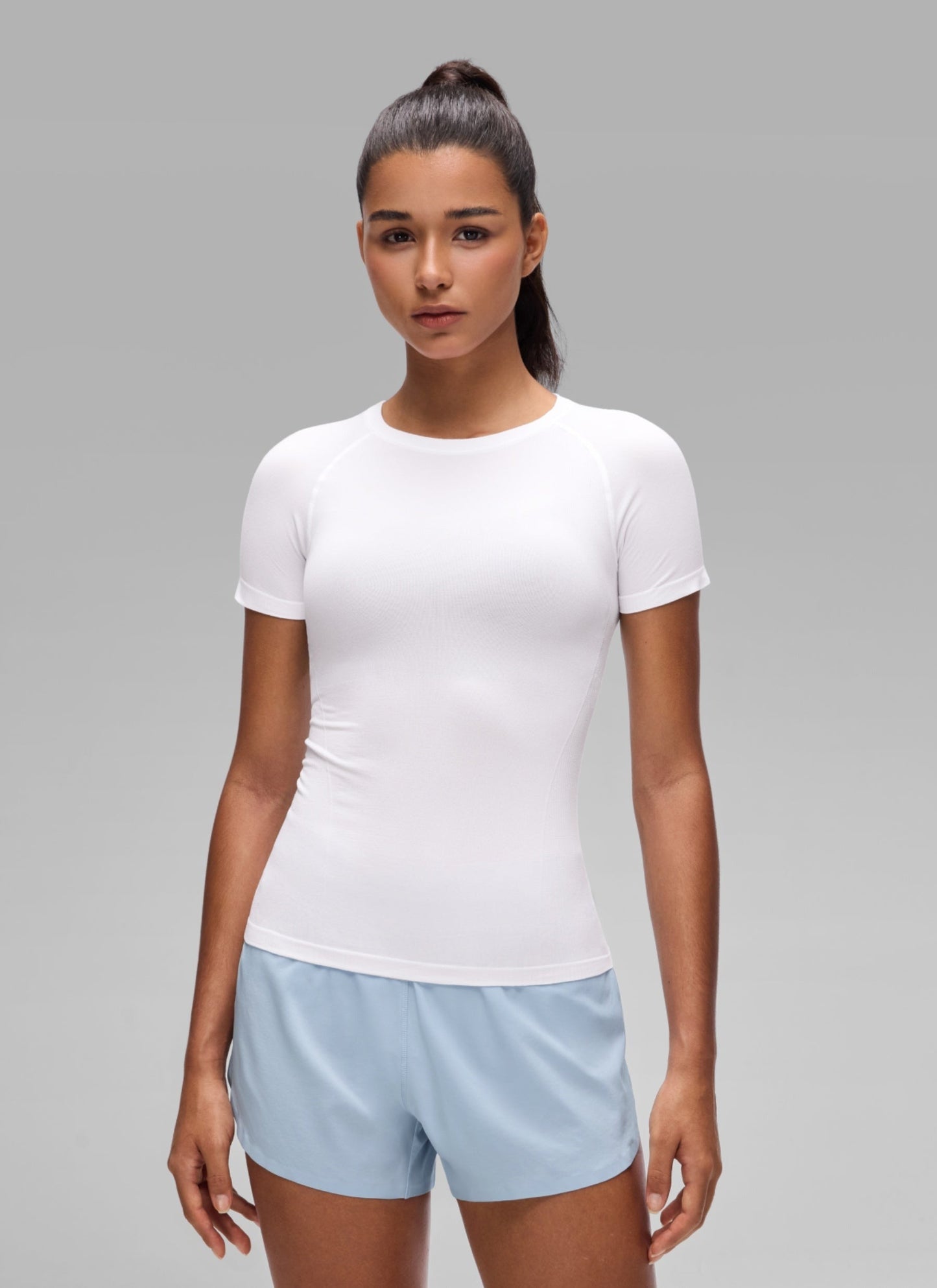 Seamless Crewneck Workout Short Sleeve