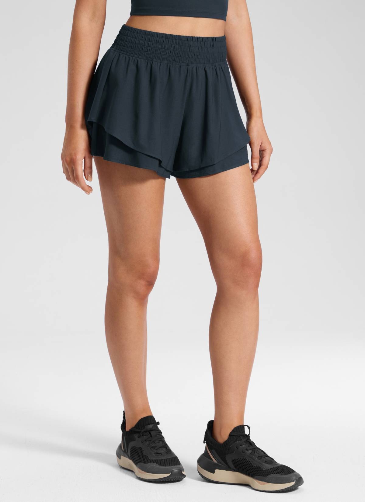 Feathery-Fit Drapey Flowy Shorts 2.5"