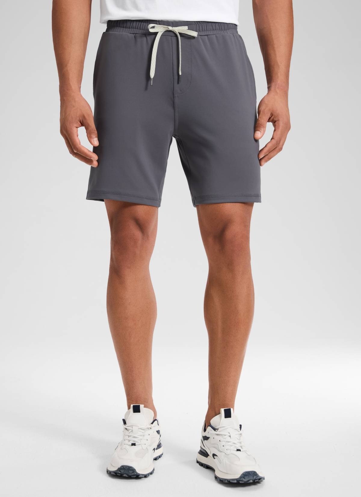 Drawstring Performance Knit Shorts 7"