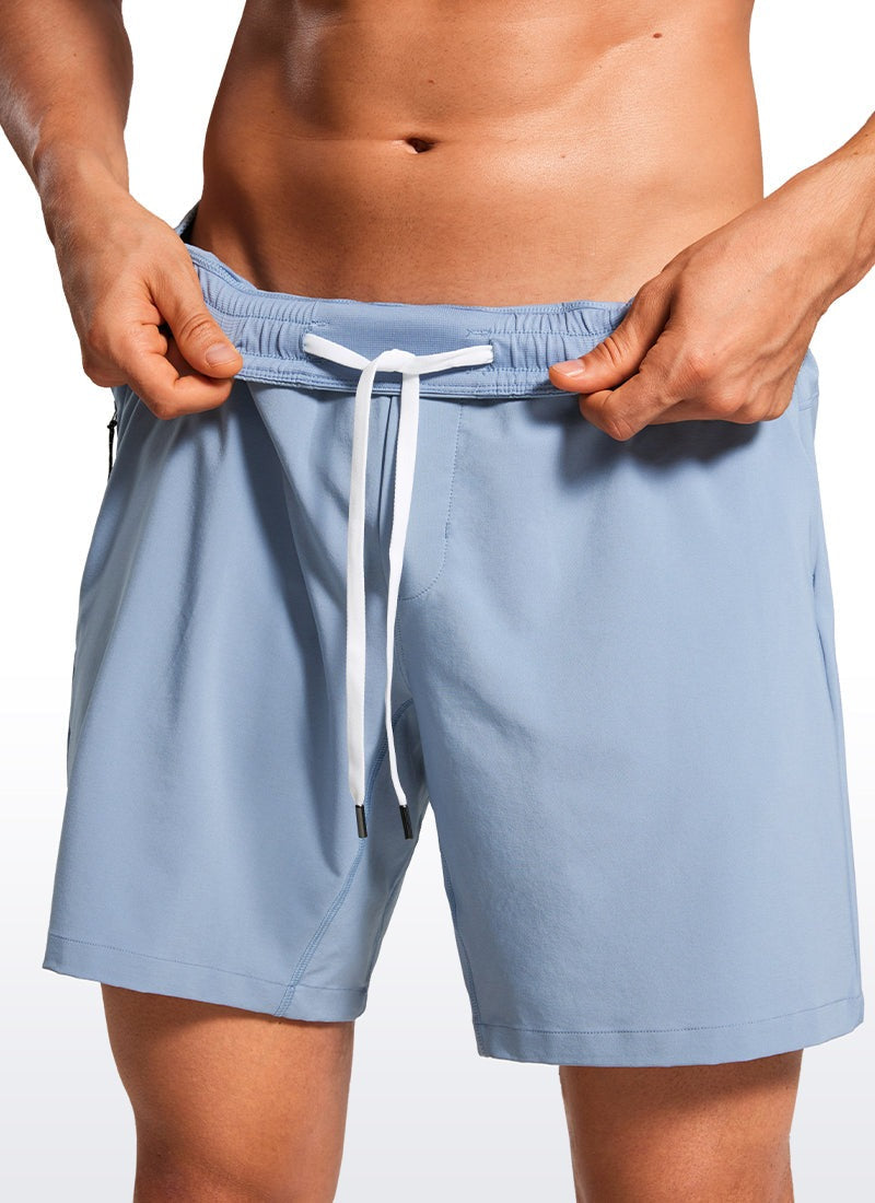 Feathery-Fit Pocket Swim Trunk 7''