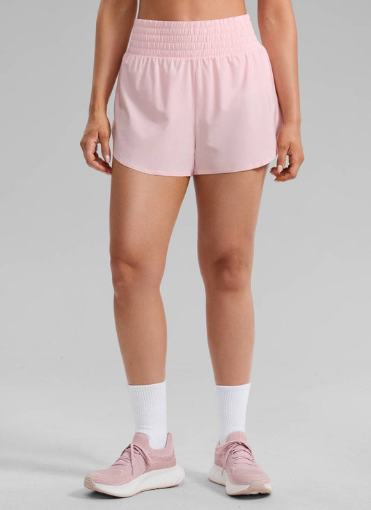 Feathery-Fit Soft High Split Dolphin Shorts 2.5"