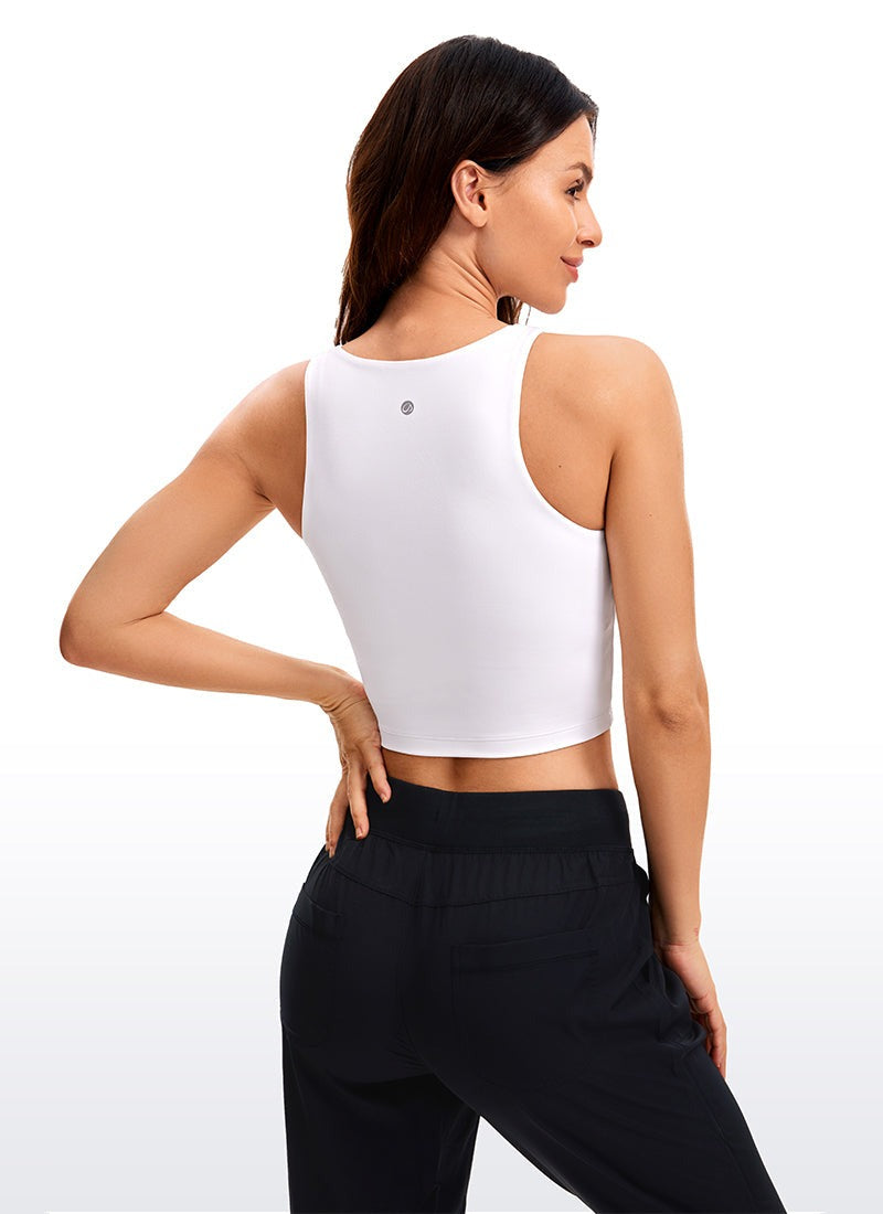 Butterluxe Cropped Wide Back Tank