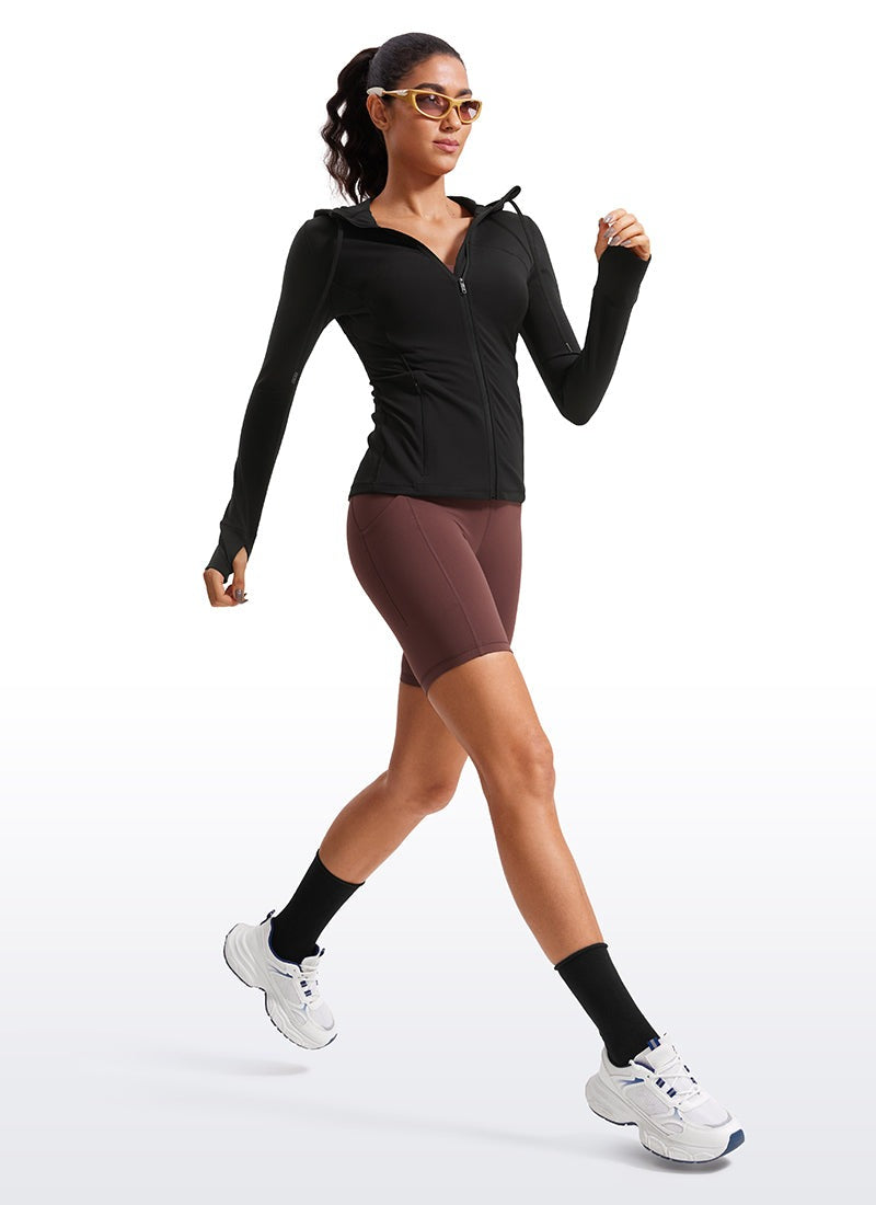 INNOPHRA Full Zip Athletic Jackets Hooded Coats for Women