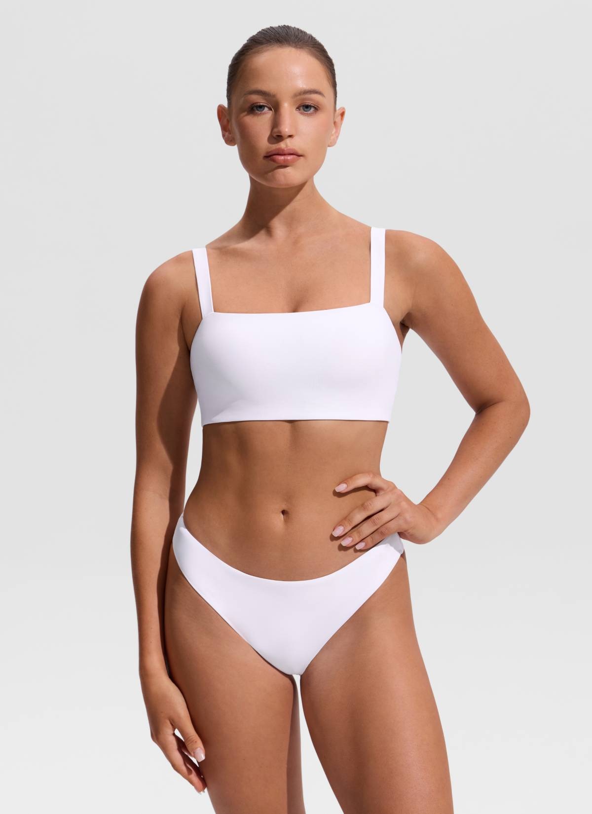 Square Neck Wide Flat Straps Bikini Top