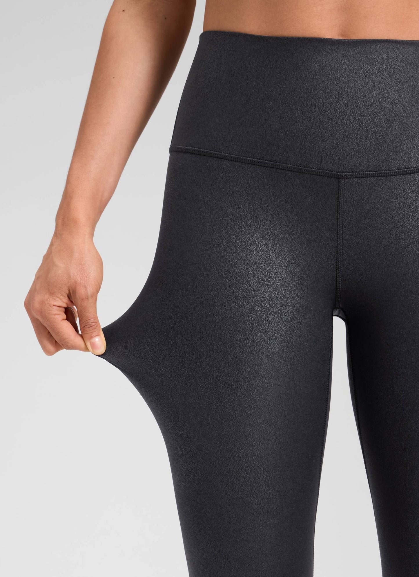 Matte Faux Leather Legging 28''